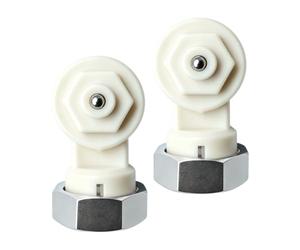 2 adaptadores de ángulo para radiador de 90 grados, adaptador de termostato con rosca M30 x 1,5 mm, montaje a izquierda y derecha, compatible con Oventrop, Buderus, Heimeier, Danfoss, repuesto ideal