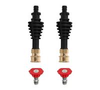 2 adaptadores de barra de extensión de lanza corta con boquilla, 150 mm de longitud, WG630E, WG644, WG629E, WU629, adaptador de varilla de extensión portátil para herramientas y accesorios de lavado