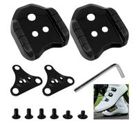 2 adaptadores de bicicleta compatibles con Shimano SPD SM-SH41 para zapato, placas de 3 orificios, adaptador de pedal de bicicleta, convertidor de tacos, para negro Road Cleats