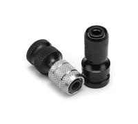 2 adaptadores de enchufe de liberación rápida convertidores de 1/2 pulgada cuadrada a adaptador de portabrocas hembra de 1/4 pulgadas para trinquete de impacto, adecuado para llaves eléctricas y