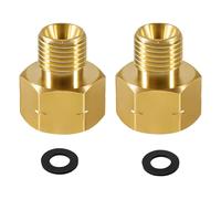 2 adaptadores de latón de 1/4 a 3/8, conectores de manguera de repuesto para accesorios de estufa para estufa