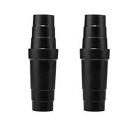2 adaptadores de manguera de aspiradora color negro, fáciles de usar, reductores de manguera de conversión de material ABS, acoplador universal, piezas y accesorios,