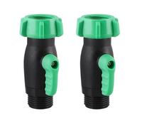 2 adaptadores de manguera de jardín, válvulas de cierre fuertes, válvulas fuertes para un control preciso de los flujos de agua en la tubería resistente a la erosión del barco, 2 unidades