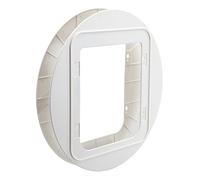 2 adaptadores de Montaje SureFlap Sure Petcare, Compatible con Puertas SureFlap con Lector de Microchip y Connect para Gatos y Perros pequeños, para Puertas y Ventanas de Cristal, Blanco.