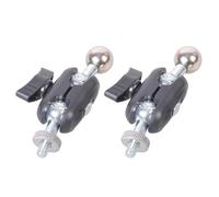 2 adaptadores de rótula de 17,4 mm de 1/10.2 cm-20 UNCs macho roscados que proporcionan un movimiento de 360 grados para una solución de montaje estable para junta esférica de tableta