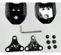 2 adaptadores de tacos de bicicleta, adaptador de tacos de 3 pernos a 2 pernos, compatible con tacos Shimano SPD-SM-SH41, para zapatos de carretera y MTB con montaje de 3 pernos