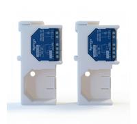 2 adaptadores DIN Rail para 2 x Shelly Plus 1 - Soporte de riel de 35 mm - Adaptador de doble montaje para Smart Home Relais DUO - Fabricado en Alemania