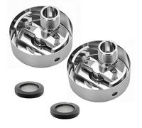 2 adaptadores para grifo de ducha, adaptador para grifo de ducha, conector en S de latón, de 1/2 pulgada a 3/4 pulgadas, para la regulación de la válvula de agua