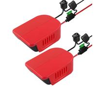 2 adaptadores Power Wheel para batería Einhell PXC de 18 V con fusible de | Conector de alimentación con fusible de 14 AWG e interruptor para coche RC Ride On Truck