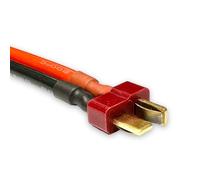 2 adaptadores premium TRX compatibles hembra a T-Dean, conector macho dorado, a prueba de polaridad inversa para batería Lipo, cable adaptador de 12 AWG