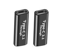 2 adaptadores rápidos USB 3.1 tipo C con cabeza macho hembra opcional para una fácil conexión y transferencia de datos de alta velocidad
