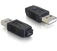 DELOCK 65029 - Conector hembra USB micro B a conector macho USB 2.0 A.