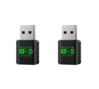 2 Adaptadores USB WiFi 5.4 de 900 Mbps, Dongle 2 en 1, Doble Banda 2.4G 5GHz, Receptor de Red Inalámbrica Wlan USB WiFi 6