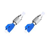 2 adaptadores visuales de localización de fallos, adaptador de conector de fibra óptica híbrido, modo único 9/125 Um macho a LC hembra