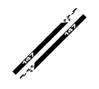 2 adesivi Laterali per portiera Auto, in vinile, per Alfa Romeo 147 V6 I4 3.2 GTA Facelift, accessori per Automobili