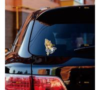 2 adhesivos brillantes de 10,2 cm con las manos rezando rosario y cruz Jeusu para coche, portátil, ventana, vinilo