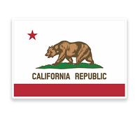 2 adhesivos de vinilo con la bandera de California de 10 cm para laptop, coche, tableta, Estados Unidos #9006 (10 cm de ancho x 7 cm de alto)