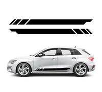 2 Adhesivos de Vinilo Laterales Deportivos para Coche, Accesorios para Automóvil, para Audi A3 8V 8P 8Y S3 RS3 Sedán Sportback TFSI TDI Adhesivo para Faldón Lateral