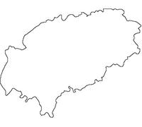 2 adhesivos de vinilo para el coche o la moto " IBIZA " Eivissa Isla española, Sticker / Pegatina sin fondo (ca. 11 x 9 cm) (blanco)