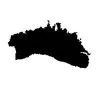 2 adhesivos de vinilo para el coche o la moto " Menorca " Isla española, Sticker / Pegatina sin fondo (ca. 11 x 7 cm) (negro)