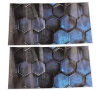 2 adhesivos impermeables para pilar B de coche de panal para postes de puerta de coche, hechas con material PET de larga duración para personalización de vehículos (B)