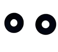 2 adhesivos para lente de cristal para cámara trasera compatible con Samsung Galaxy A06 A065F/DS A065M, color negro