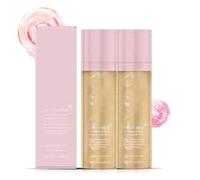 2 aerosoles de protección solar, Sheer Setting Mist, 150 ml, spray de fijación facial, niebla de aceite corporal brillante con ácido hialurónico, refrescar la piel y protección solar, 13,6 x 3,5 cm