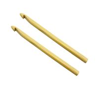 2 Agujas de Crochet De Madera (10mm), Ergonómico Suave, Para Manualidades, Tejer Bufandas, Gorros, Amigurumis, DIY, Ideal para Proyectos de Costura, Agujas de Ganchillo, (2 x 10mm)