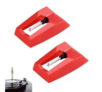 2 agujas de repuesto para tocadiscos, lápiz capacitivo para tocadiscos, aguja de vinilo, agujas giratorias, agujas de tocadiscos, agujas de lápiz capacitivo de repuesto para tocadiscos de vinilo, Lp,