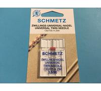 2 Agujas Gemelas Schmetz Sistema 130 / 705 3,0 / 90 Aguja Cilíndrica
