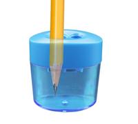 2 Agujeros 8 Mm/11 Mm Skinker De Lápiz Ergonómico, Sacapuntas Manual Con Contenedor, Suministros De Escuelas Escolares De Herramientas De Afilado De Lápiz Portátil Para Niñas Para Niños