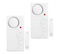 2 Alarmas de Puerta de Congelador y Frigorífico, 3/15/30/60 Segundos, Retardo Ajustable, Inalámbrica, Sensor 4 en 1, 108 dB