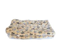 2 alfombrillas de cama para mascotas ultra suaves para perros y gatos con bonitos estampados. Alfombrilla reversible de lana de cordero sintético para perros y gatos medianos, lavable a máquina.