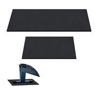 2 Alfombrillas de Remo compatibles con la máquina de Remo Modelo D Concept 2, Antideslizantes y Gruesas de Alta Densidad, para el hogar, Gimnasio, tapete Protector de Piso de Espuma, Color Negro