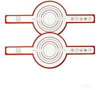 2 alfombrillas de silicona para hornear, reutilizables, con asas largas, correa de pan antiadherente para olla de masa madre de hierro fundido, repuesto de papel de horno, 0,4 mm de grosor, 52,5 x