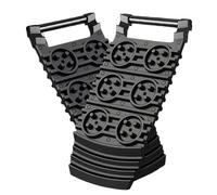 2 alfombrillas de tracción de neumáticos, almohadilla de rescate para vehículos, tabla de 12,4 x 5,71 x 0,79 pulgadas con diseño de escalera, agarre rugoso, herramienta de recuperación con estilo