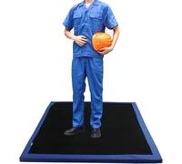 2 alfombrillas desinfectantes antimicrobianas - Alfombrilla impermeable para descontaminación con base de espuma para el hogar, hotel y uso al aire libre (6 mm de grosor)