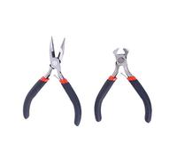 2 alicates de cremallera, alicates de mano con cremallera, alicates para la nariz, alicates, alicates, joyas, joyería, perlas, cortador de alambre, para manualidades, joyas