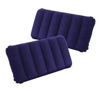 2 almohadas hinchables para camping y viaje, 2 piezas Almohada inflable de camping,Almohada inflable de viaje, Almohada de Camping Hinchable,cojín para cuello y playa, para oficina y senderismo (azul)