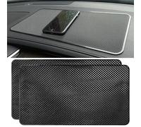 2 almohadillas adhesivas grandes antideslizantes para salpicadero de coche, 27 x 15 cm, gel antideslizante para coche, almohadillas mágicas autoadhesivas de poliuretano, resistentes al calor, para
