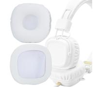 2 almohadillas de algodón blanco para auriculares compatibles con el monitor Marshall MAJOR.