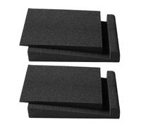 2 almohadillas de espuma antivibración y antideslizantes para altavoces para reducir la resonancia y asegurar la colocación en superficies lisas