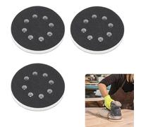 2 almohadillas de interfaz de 125 mm con 8 orificios, de espuma suave para redondear, almohadilla de interfaz de esponja suave para lijadora, almohadilla de esponja suave para discos abrasivos.