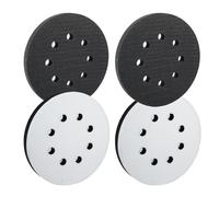 2 almohadillas de interfaz de 150 mm, 6 orificios de espuma suave para redondear, almohadillas de pulido de 150 mm, almohadilla suave para platos de lijado y platos de pulido, ligero y práctico para