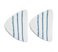 2 almohadillas de microfibra compatibles con limpiador a vapor CLEANmaxx, 28,5 x 19,5 cm, reutilizables, lavables, accesorios de limpieza de suelos para cocinas, baños y áreas de estar