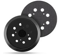 2 almohadillas de recambio para lijadora de 5 pulgadas y 8 agujeros,Plato soporte redondo de gancho y bucle de 125mm para lijadoras orbitales aleatorias de pulido