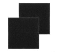 2 almohadillas de repuesto negras para filtro de estanque, esponja de espuma de 30,5 x 30,5 x 2,5 cm de grosor para acuario y jardín, filtración mecánica para inserto de medios