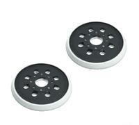 2 almohadillas de respaldo de 125 mm para lijadora Bosch GEX125-1AE PEX220 - Placa base de disco de lijado de goma de 8 agujeros, pieza de repuesto de 5 pulgadas, accesorio de herramienta de