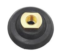 2 almohadillas de respaldo for pulido de diamante - 80 mm/100 mm/125 mm, rosca M14 y 5/8-11 for discos de amolado - Goma duradera(Rubber,125mm 5/8)