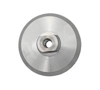 2 almohadillas de respaldo for pulido de diamante - 80 mm/100 mm/125 mm, rosca M14 y 5/8-11 for discos de amolado - Goma duradera(Aluminum,125mm M14)